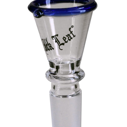 Black Leaf - Glaskopf mit blauem Rand - NS 14,4er & 18,8er - dein-Onlineheadshop.de