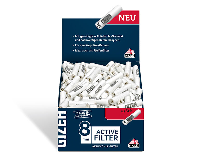 GIZEH Active Filter Aktivkohlefilter 200er Greifbox - Ø 8mm