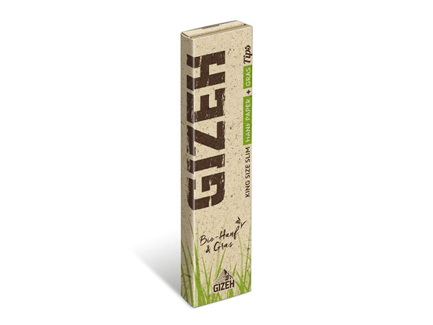 GIZEH "Hanf & Gras" Extra Fine - King Size Slim + Tips & Longpapers