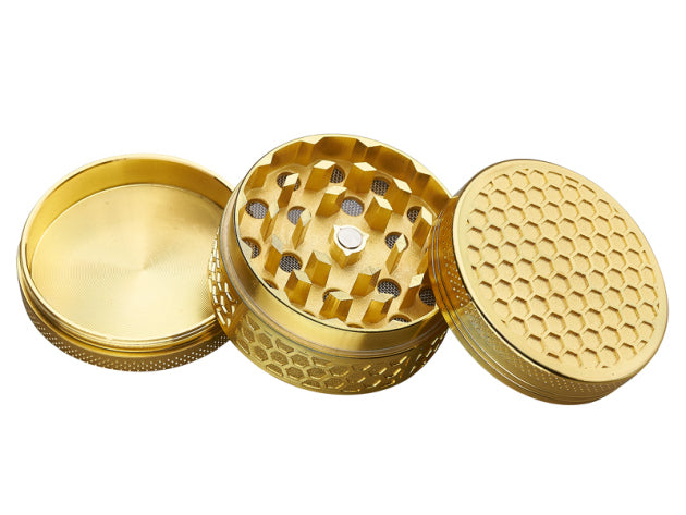 Champ High Aluminium-Grinder "Honeycomb" 3-tlg. Ø 50mm