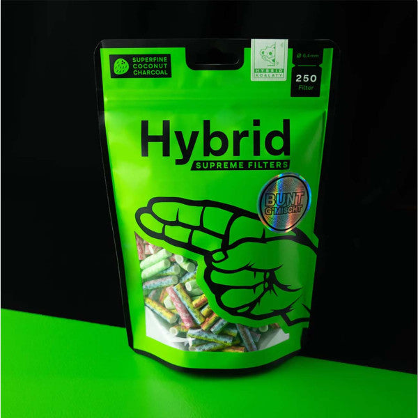 250x Hybrid Supreme Filters - Zellstoff- / Aktivkohlefilter - Ø 6,4mm