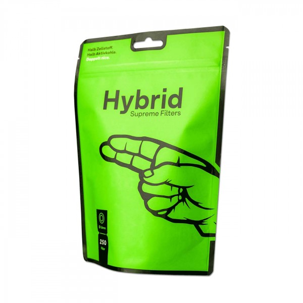 250x Hybrid Supreme Filters - Zellstoff- / Aktivkohlefilter - Ø 6,4mm