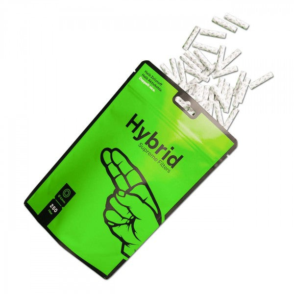 250x Hybrid Supreme Filters - Zellstoff- / Aktivkohlefilter - Ø 6,4mm