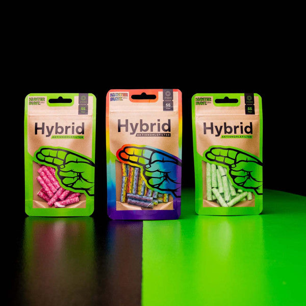 55x Hybrid Supreme Filters - Zellstoff- / Aktivkohlefilter - Ø 6,4mm
