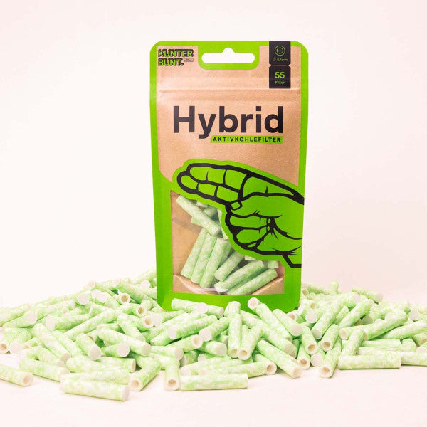 55x Hybrid Supreme Filters - Zellstoff- / Aktivkohlefilter - Ø 6,4mm
