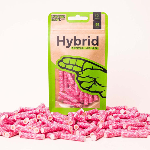 55x Hybrid Supreme Filters - Zellstoff- / Aktivkohlefilter - Ø 6,4mm