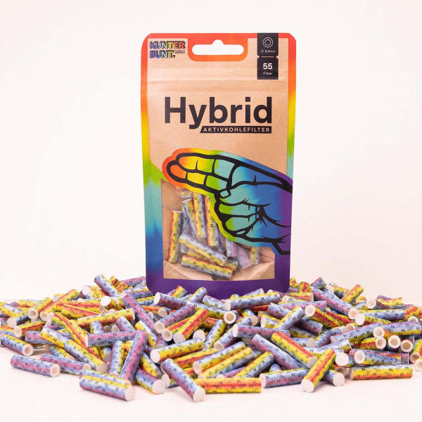 55x Hybrid Supreme Filters - Zellstoff- / Aktivkohlefilter - Ø 6,4mm
