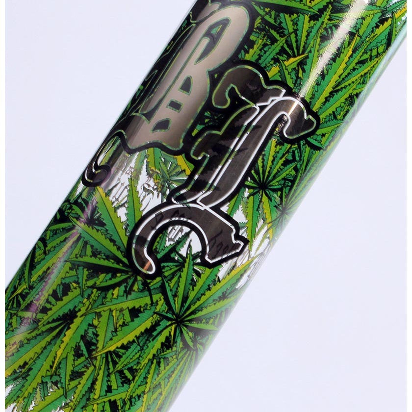 Black Leaf BL "Leaves" Eisbong mit Spirale - Höhe 445mm - klar/grün - dein-Onlineheadshop.de