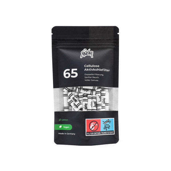 65x Kailar Activkohlefilter auf Cellulosebasis - Ø 5,9mm
