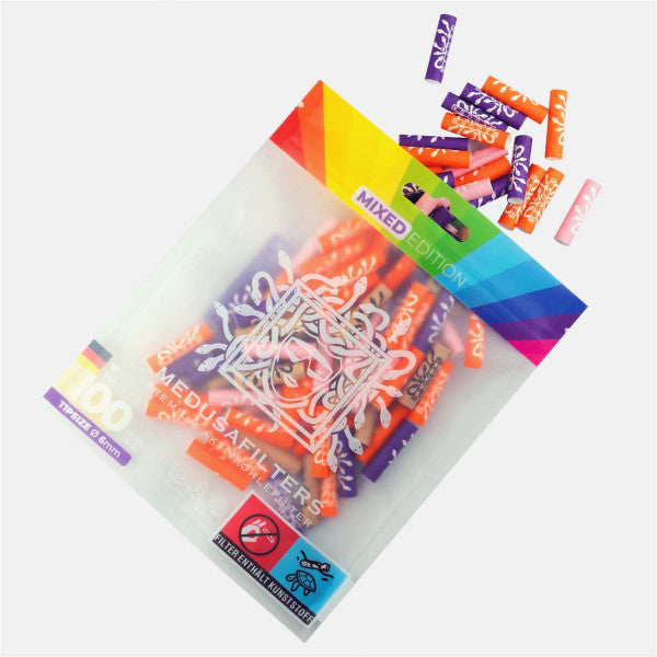 100x Medusafilters - Aktivkohlefilter Kokusnusskohle + Zellulose - Ø 6mm