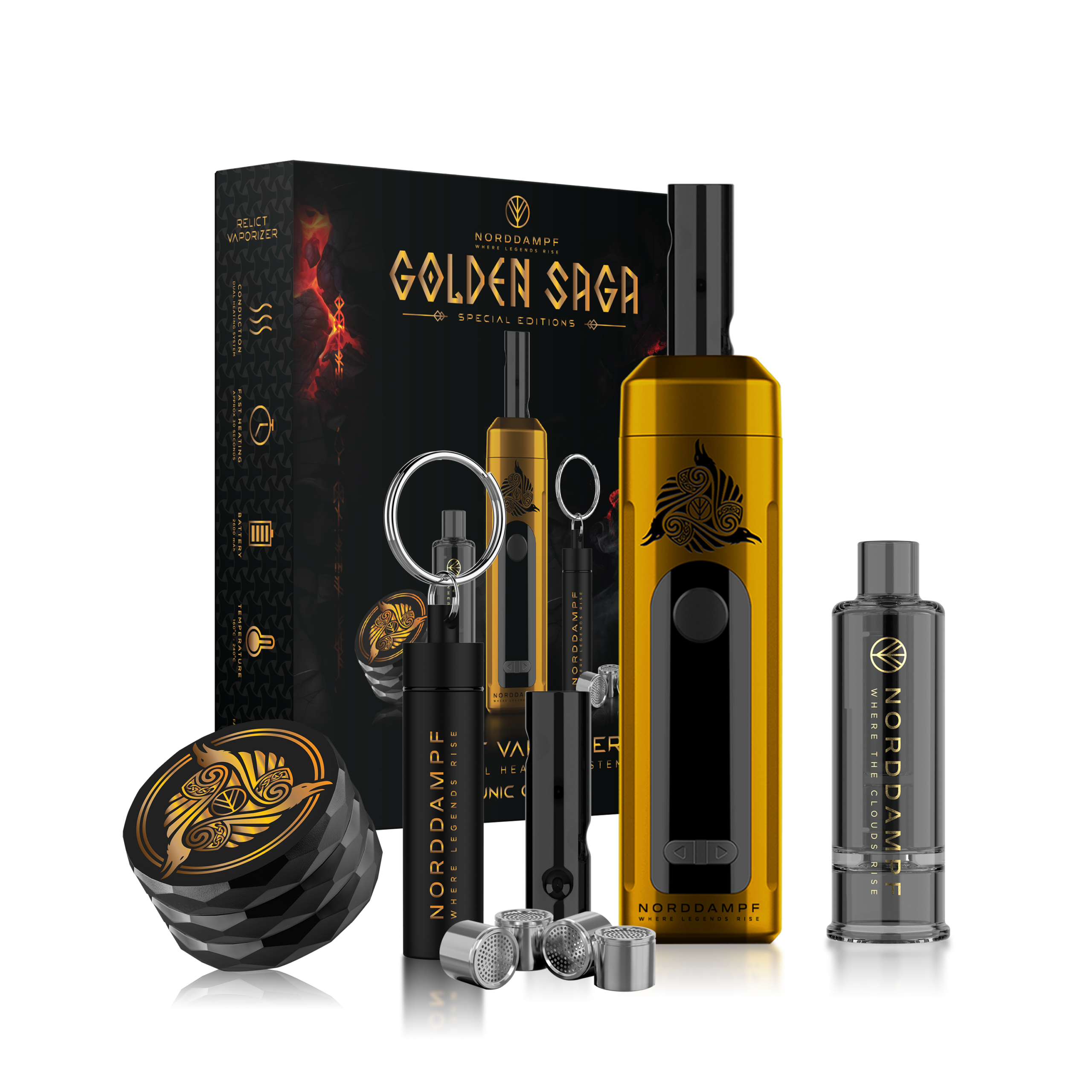 Norddampf RELICT Vaporizer  Golden Saga Limited Edition - dein-Onlineheadshop.de