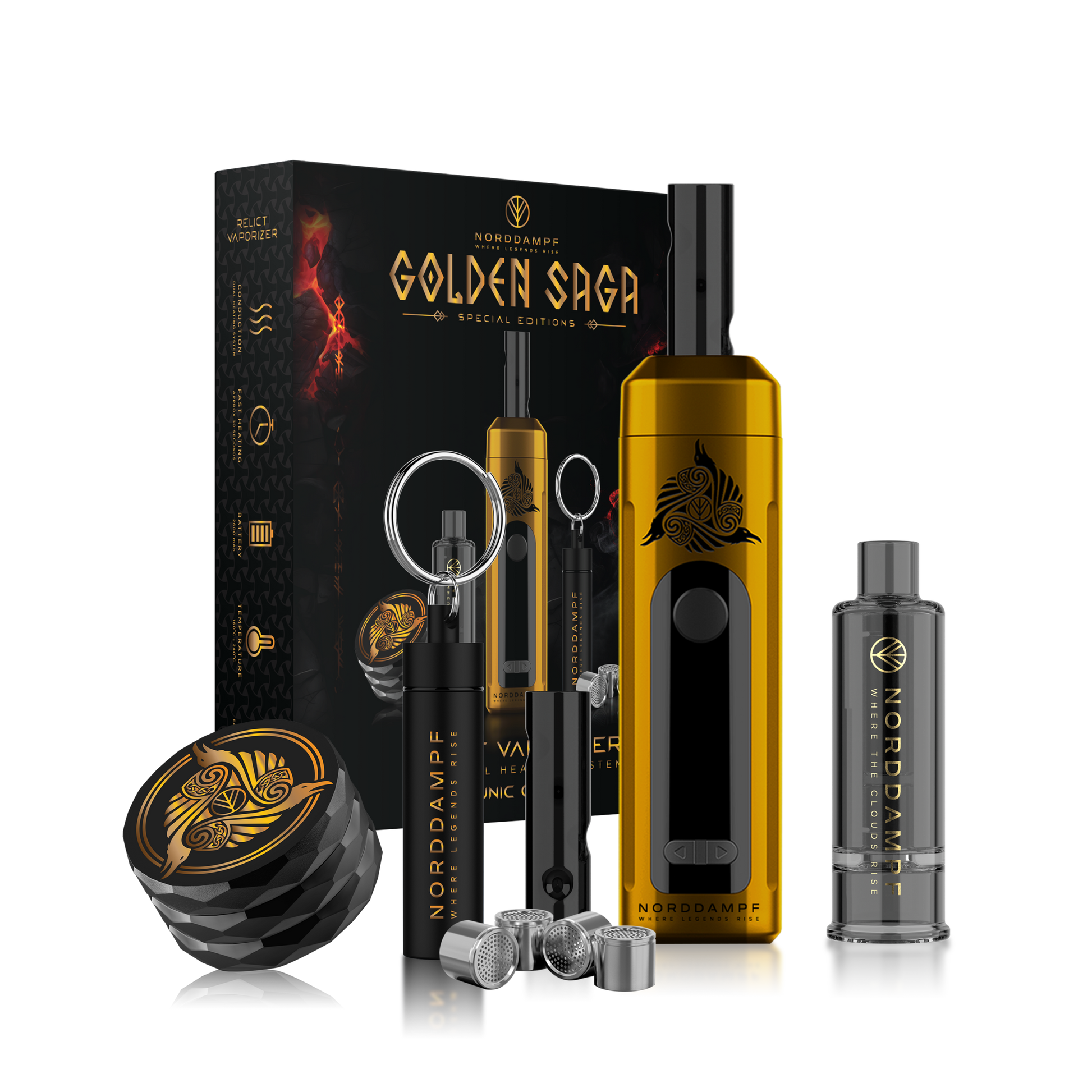 Norddampf RELICT Vaporizer  Golden Saga Limited Edition - dein-Onlineheadshop.de