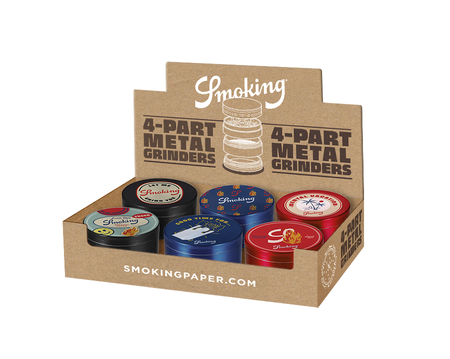 Smoking "All-Print" Alu-Grinder 4-tlg. viele Designs - Ø 50mm