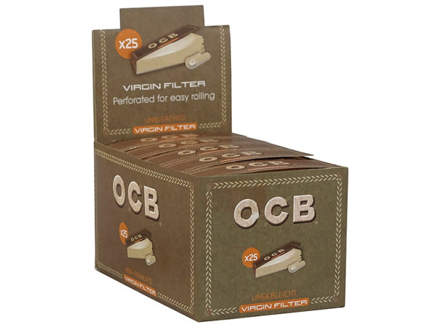 OCB Virgin unbleached Filtertips - dein-Onlineheadshop.de