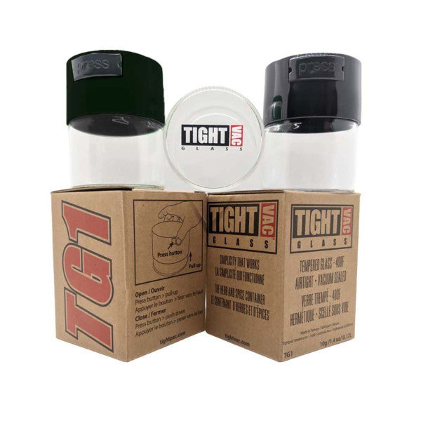 Tightpac 'Glassvac' Vakuum-Container 0,12Liter Schwarz / Klar