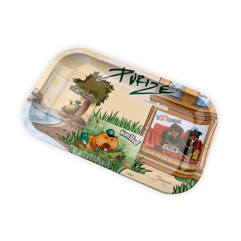 Purize Rolling Tray - Bauunterlage aus Metal
