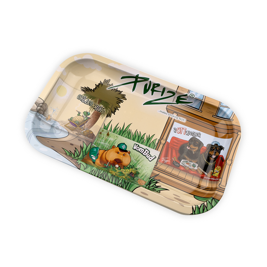 Purize Rolling Tray - Bauunterlage aus Metal