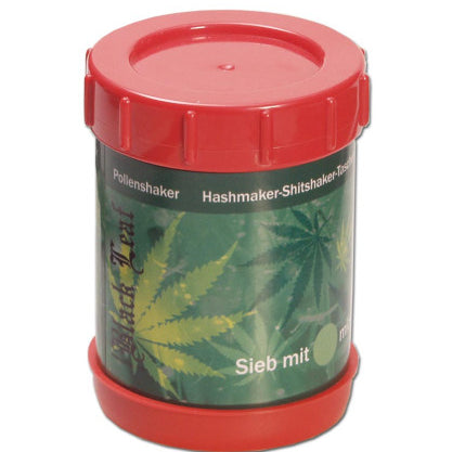 Black Leaf - Hashmaker-Shitshaker - 150µ Sieb, Kunststoff in Rot / Blau
Abmessungen 90x120mm ( HxB ) &
Sieb mit 150µ Maschenweite
