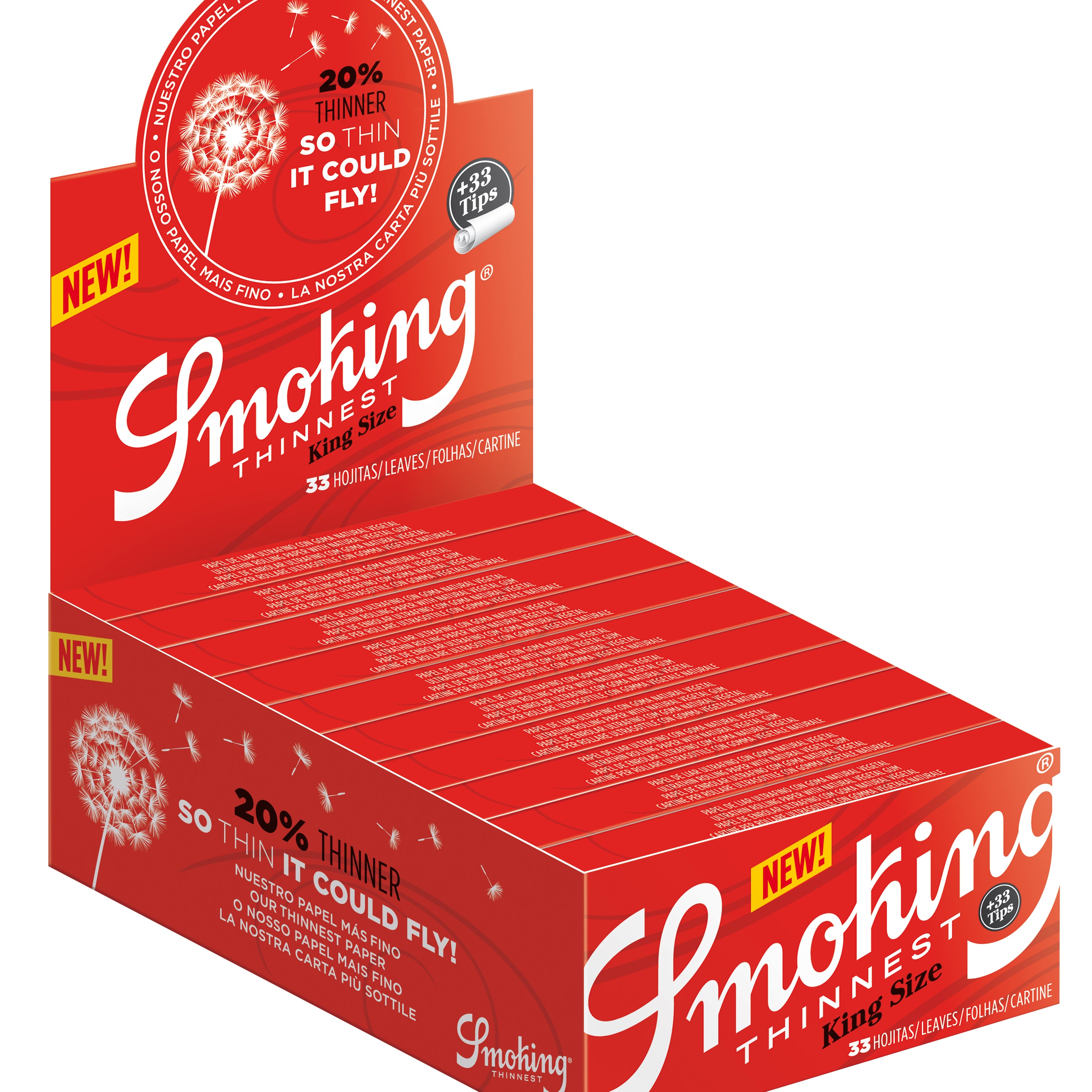 Smoking Paper Thinnest - King Size - mit Filtertips