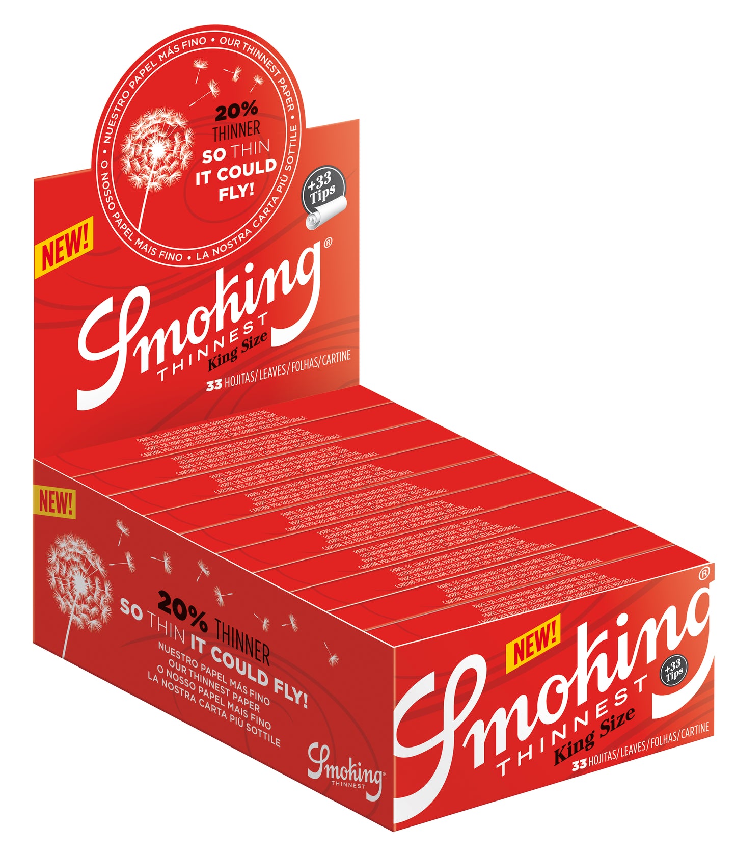 Smoking Paper Thinnest - King Size - mit Filtertips