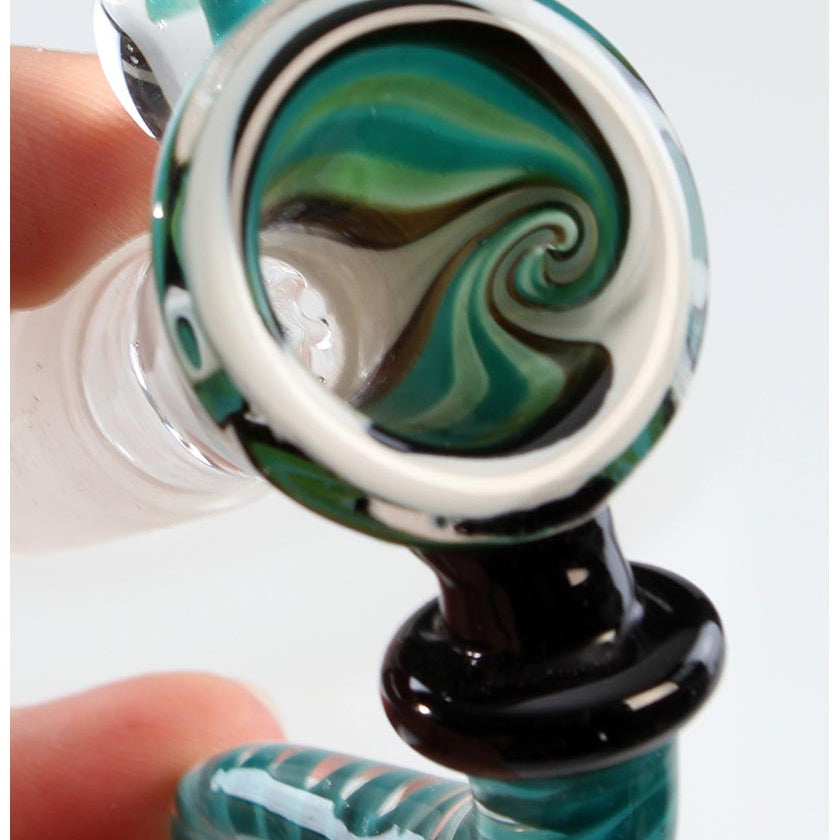 Black Leaf Glaskunstkopf "Punkte" - NS 18,8er - viele Designs - dein-Onlineheadshop.de