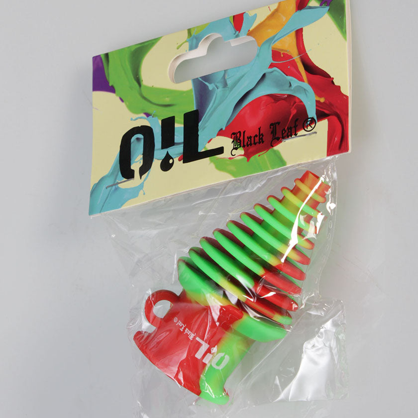 "Oil Black Leaf" Silikonmundstück für Festivals