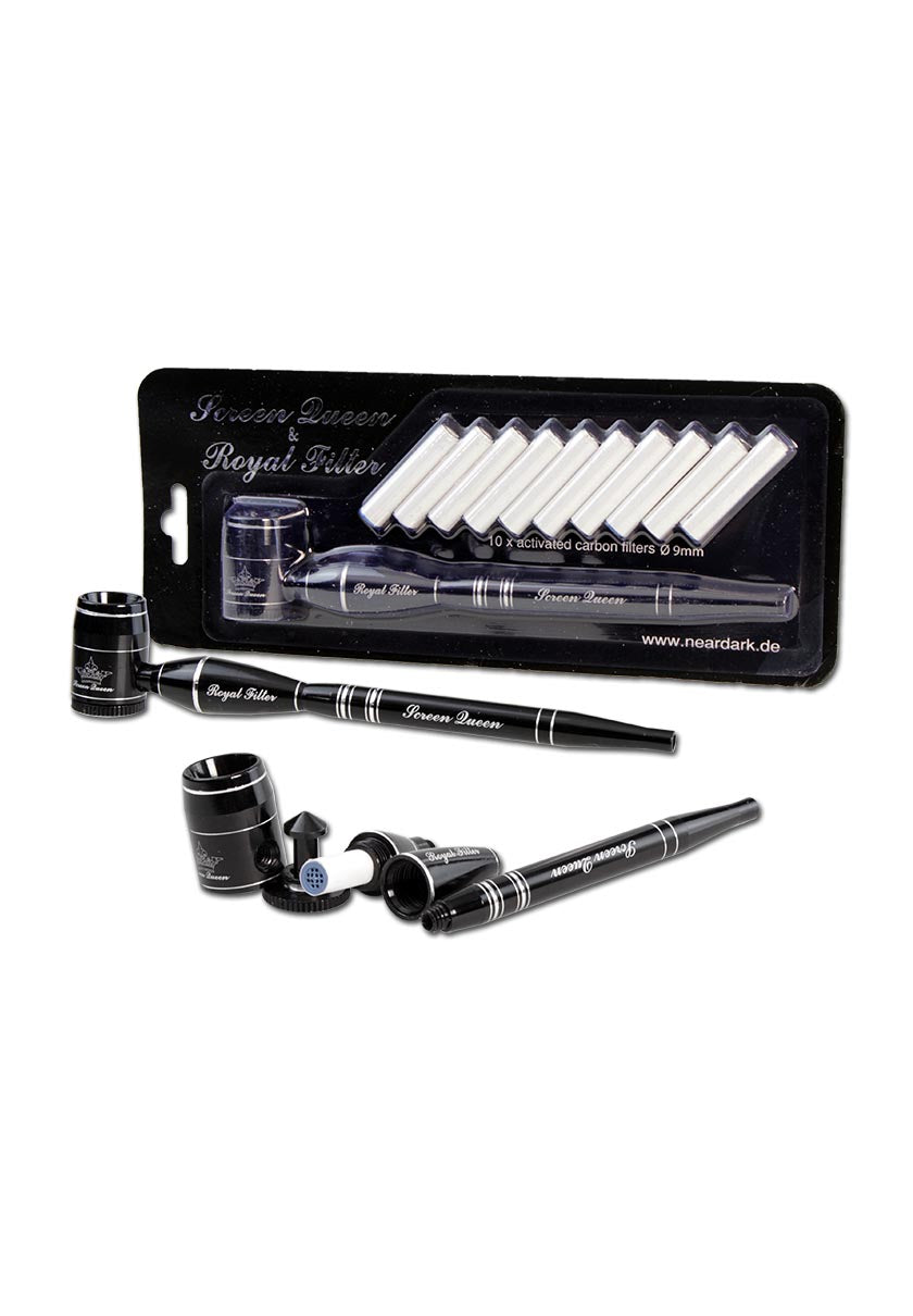 Black Leaf "Screen Queen"  Sieblose Purpfeife mit Royalfilter / Aktivkohle - dein-Onlineheadshop.de