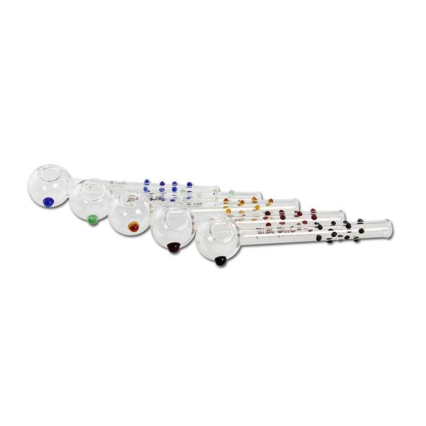 Black Leaf Ölpfeife "Noppen" - gerade Handpfeife aus Glas - dein-Onlineheadshop.de