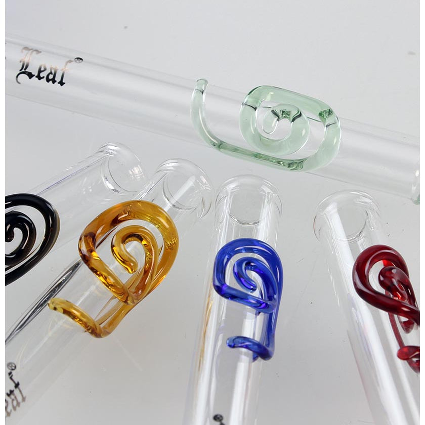 Black Leaf Ölpfeife "Schnecke" - gerade Handpfeife aus Glas - dein-Onlineheadshop.de