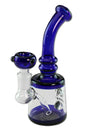 Breitseite "Breit" Glasbong - Höhe 170mm - klar / blau - dein-Onlineheadshop.de