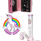 Black Leaf Bitchbong, Glas- und Kofferbong in rosa, 30cm hoch