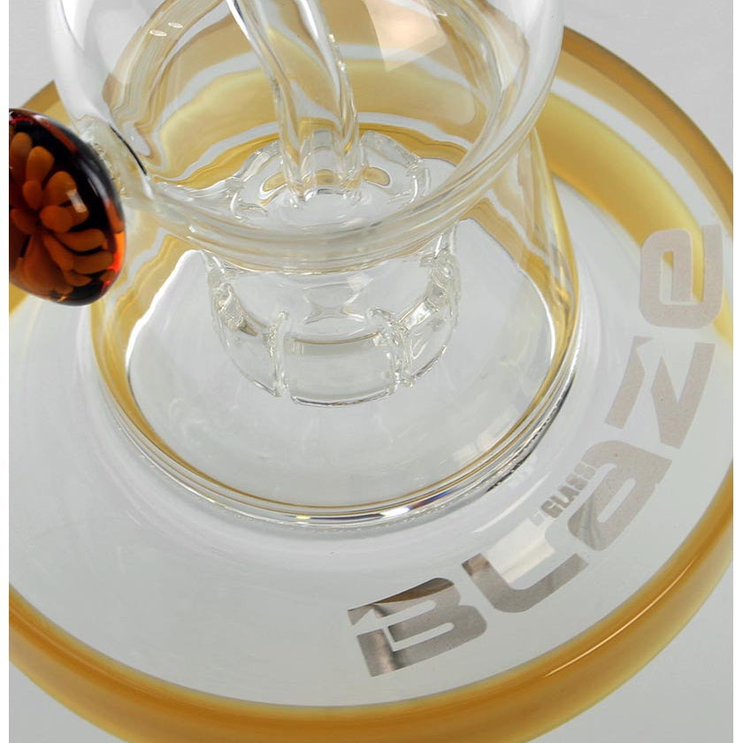 BLAZE GLASS Ölbong Dabbingpfeife - Trommelperkolator mit Banger - Höhe 230mm - dein-Onlineheadshop.de