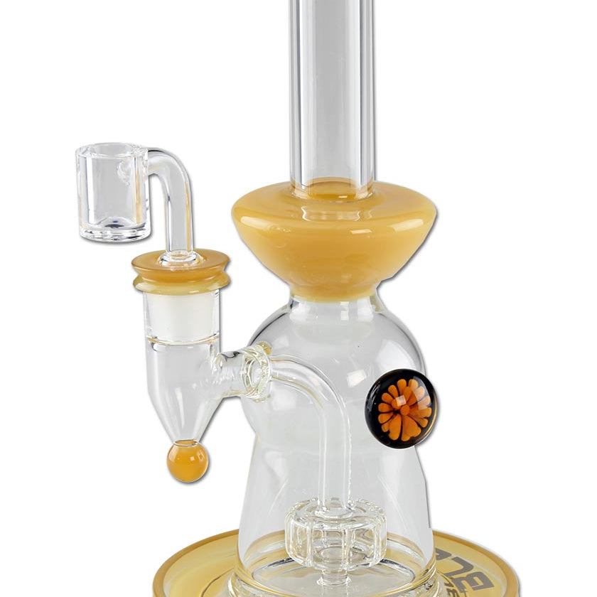 BLAZE GLASS Ölbong Dabbingpfeife - Trommelperkolator mit Banger - Höhe 230mm - dein-Onlineheadshop.de