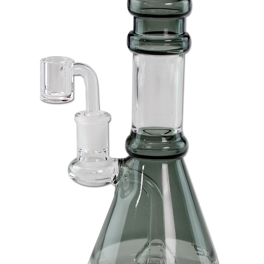 Blaze Glass Dabbingpfeife - 21 hoche Glaspfeife mit Grau-Akzenten
