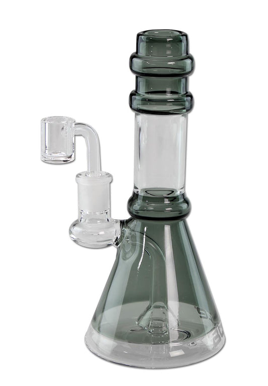 Blaze Glass Dabbingpfeife - 21 hoche Glaspfeife mit Grau-Akzenten