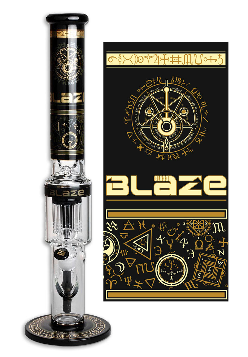 Blaze Glass Eisbong mit Perkolator - Höhe 490mm - verschiedene Designs - dein-Onlineheadshop.de