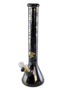 Blaze Kolben- /  Eisbong schwarz-gold metallic matt - Höhe 450mm - dein-Onlineheadshop.de