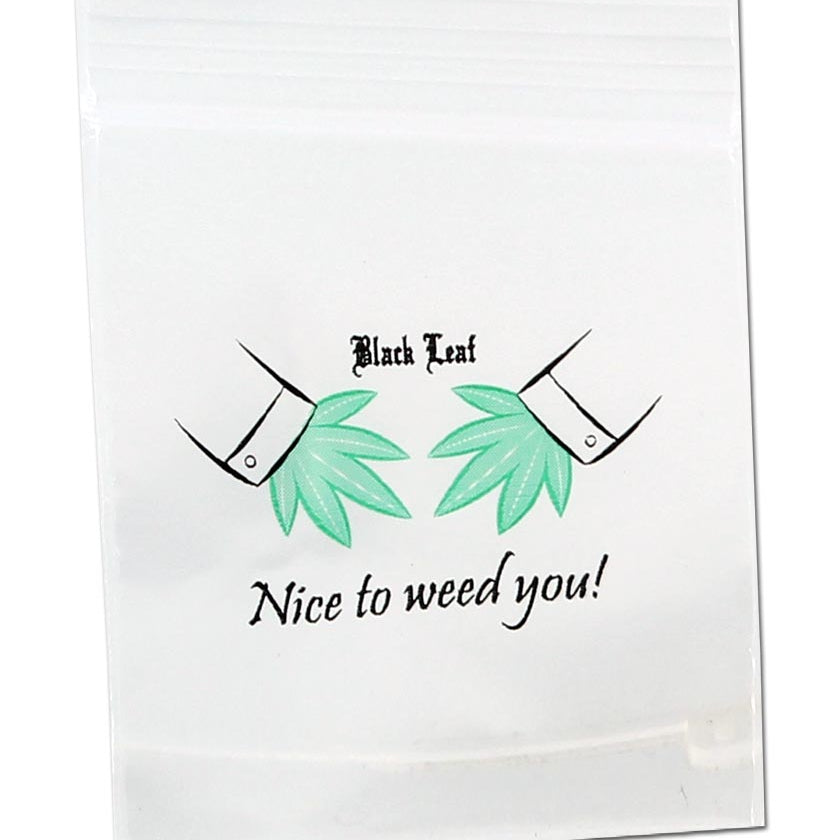 Schnellverschlußbeutel - Nice to weed you! - 50µ - dein-Onlineheadshop.de