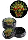 Black Leaf - 2 tlg. Aluminium-Grinder in Ø 50mm - viele Motive - dein-Onlineheadshop.de