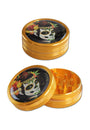 Black Leaf - 2 tlg. Aluminium-Grinder in Ø 50mm - viele Motive - dein-Onlineheadshop.de
