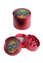 Black Leaf - 4-tlg. Aluminium-Grinder - viele Designs - Ø 50mm - dein-Onlineheadshop.de
