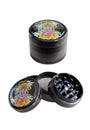 Black Leaf - 4-tlg. Aluminium-Grinder - viele Designs - Ø 50mm - dein-Onlineheadshop.de
