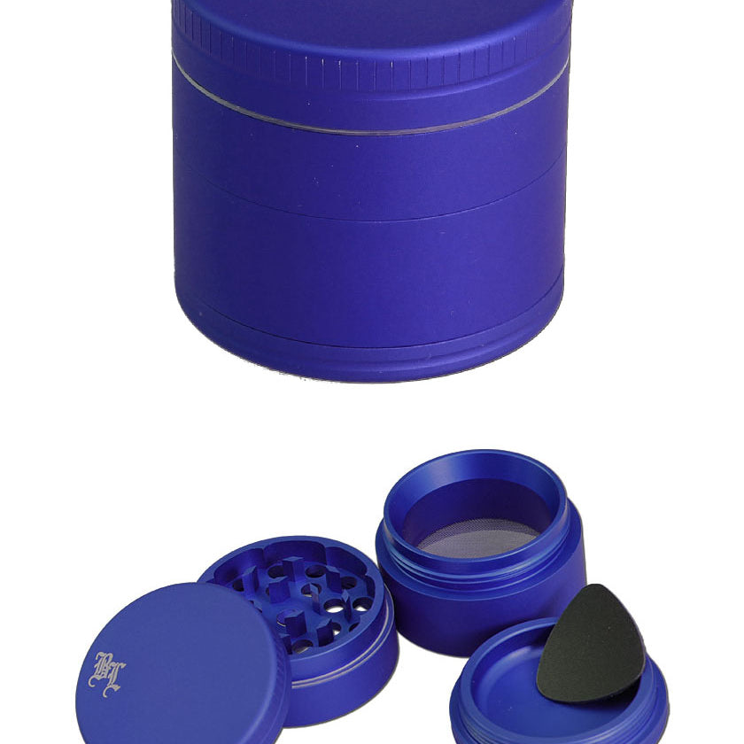 Black Leaf - Aluminiumgrinder 4-tlg. - viele Farben - Ø 49mm - dein-Onlineheadshop.de