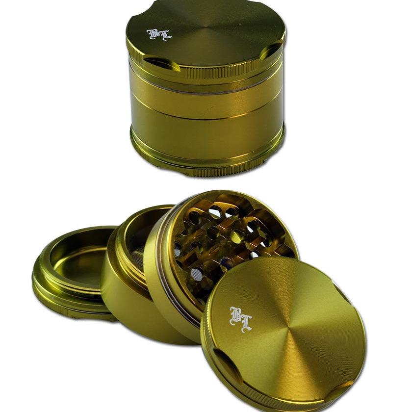 Black Leaf, New Edge Aluminium-Grinder in 50mm Durchmesser, viele Farben