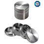Black Leaf Edelstahl-Grinder 4-tlg.  Inkl. Samtbeutel in 3 Größen - dein-Onlineheadshop.de