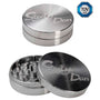 Black Leaf "Steely Dan" Edelstahl-Grinder 2-tlg.  Inkl. Reisverschlusstasche in 3 Größen - dein-Onlineheadshop.de