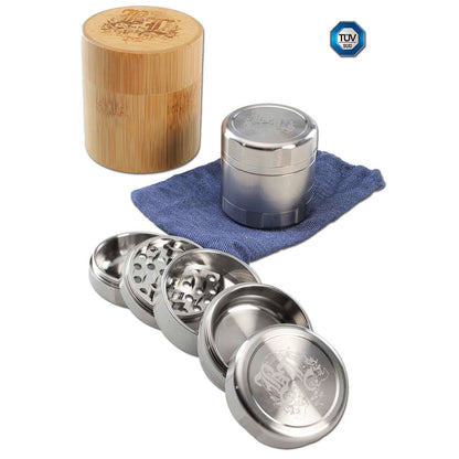 Black Leaf Edelstahl Deluxe Grinder 5-tlg. - 2 Größen