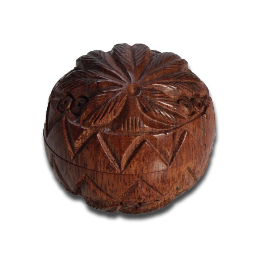 Rosenholz-Mühle Leaf 2-tlg. Kugelrunder Grinder - dein-Onlineheadshop.de