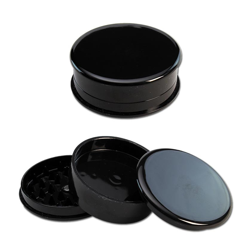 Black Leaf Grinder - Acrylmühle 3-tlg. viele Farben - Ø 60mm - dein-Onlineheadshop.de