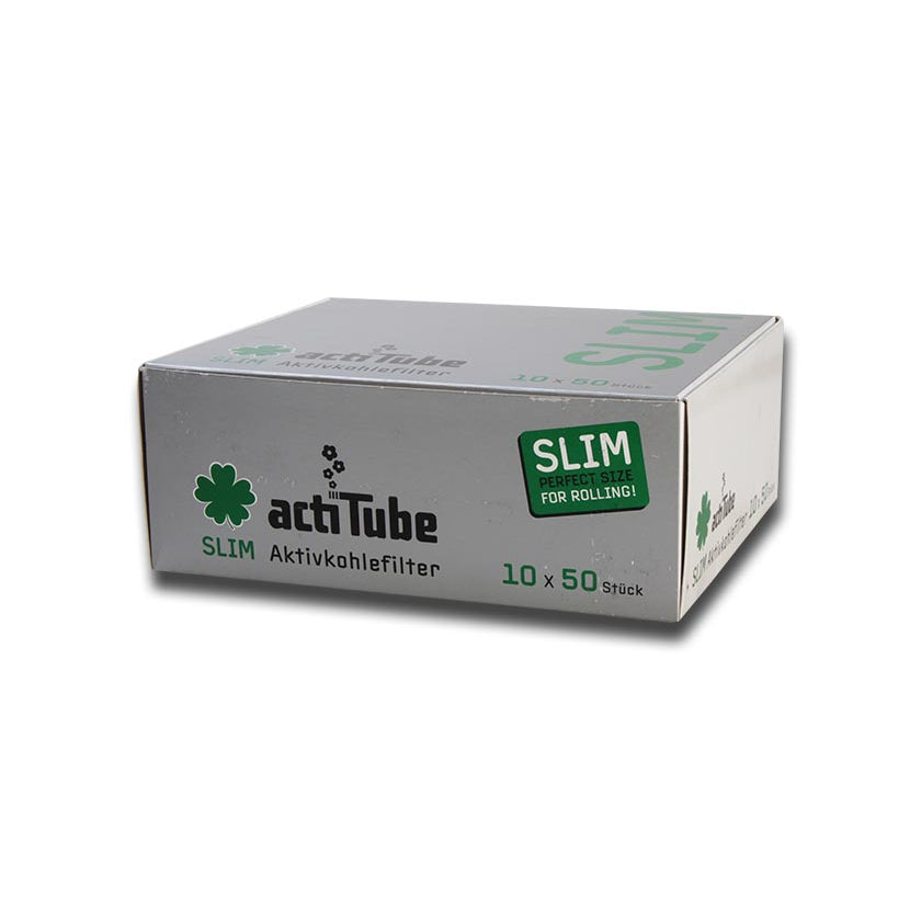 actiTube Aktivkohlefilter Slim - Ø 7mm 50er Box - dein-Onlineheadshop.de